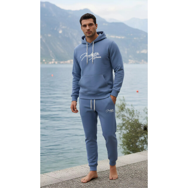 Indigo Denim Denim joggingpak heren royal blue ID078-1-1-1 large