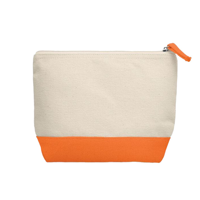 Midocean Kleuren katoenen cosmetisch tasje UTMO598_orangebeige large