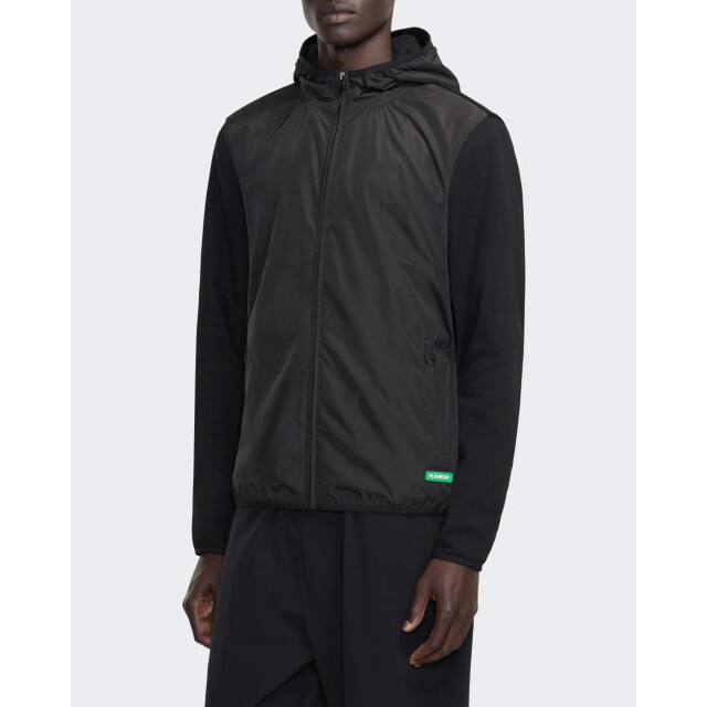 Flaneur Homme Heren badge technical zip-up FOUT162-999 large