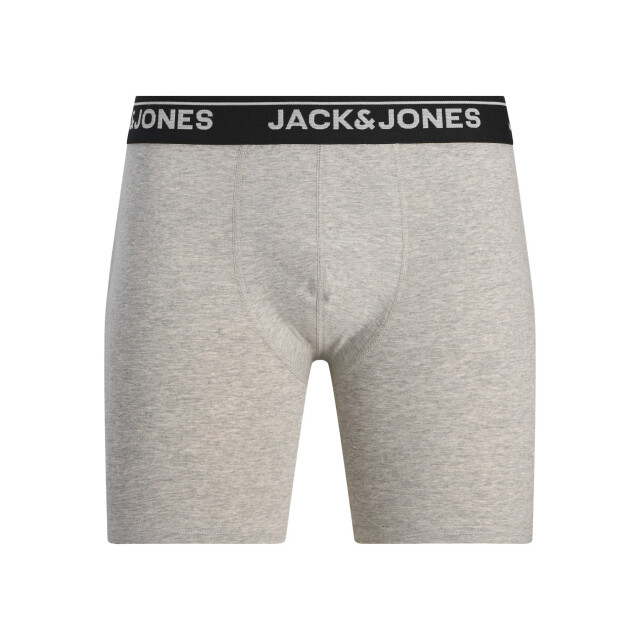 Jack & Jones Heren boxershorts lange pijp jachenry boxer briefs 3-pack grijs/zwart 12291793-Black/LGM/Black large