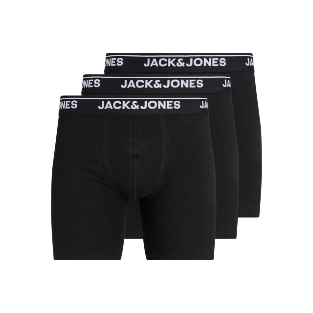 Jack & Jones Heren boxershorts lange pijp jachenry boxer briefs 3-pack 12291793-Black/White logo WB large
