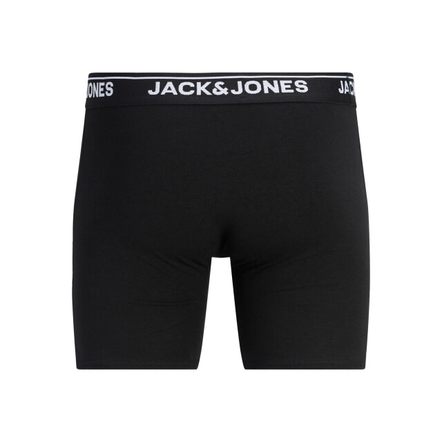 Jack & Jones Heren boxershorts lange pijp jachenry boxer briefs 3-pack 12291793-Black/White logo WB large