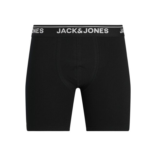 Jack & Jones Heren boxershorts lange pijp jachenry boxer briefs 3-pack grijs/zwart 12291793-Black/LGM/Black large