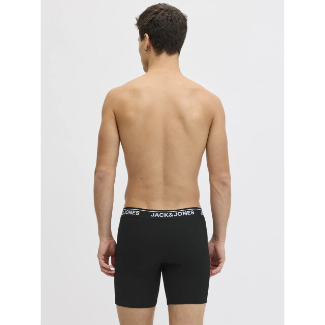 Jack & Jones Heren boxershorts lange pijp jachenry boxer briefs 5-pack effen 12294686-Black large