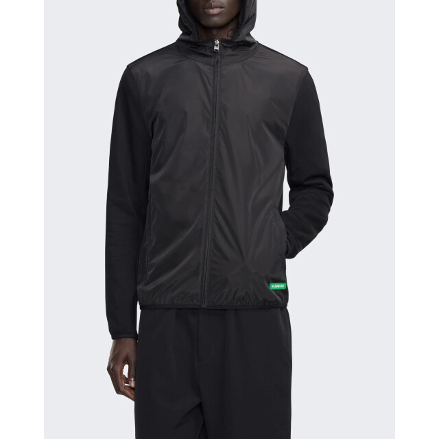 Flaneur Homme Heren badge technical zip-up FOUT162-999 large