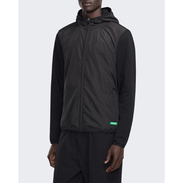 Flaneur Homme Heren badge technical zip-up FOUT162-999 large