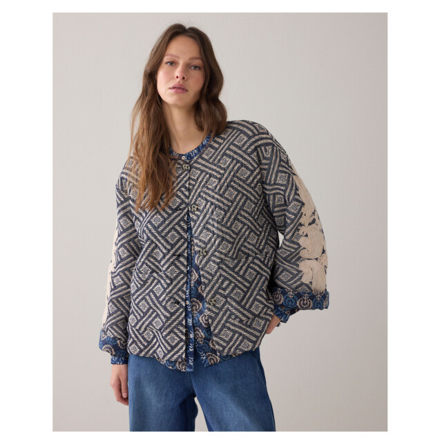 Summum Jacket blue jacquard 1s1284-12411 1s1284-12411 large