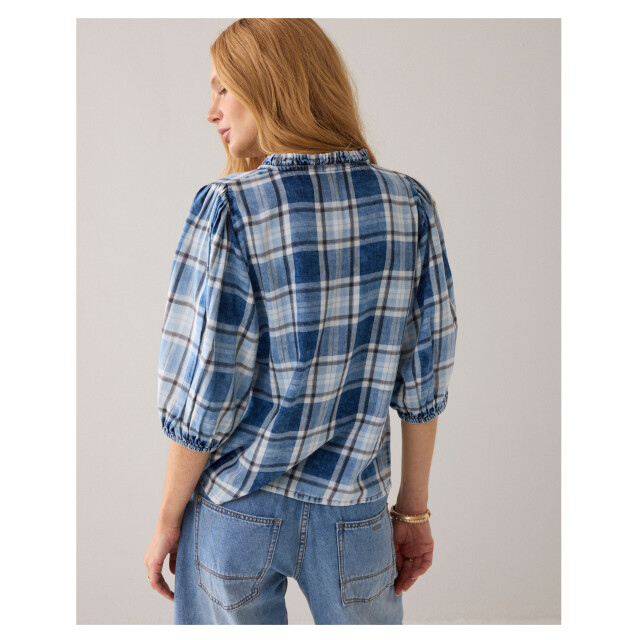 Summum Blouse indigo check 2s3405-12181 2s3405-12181 large