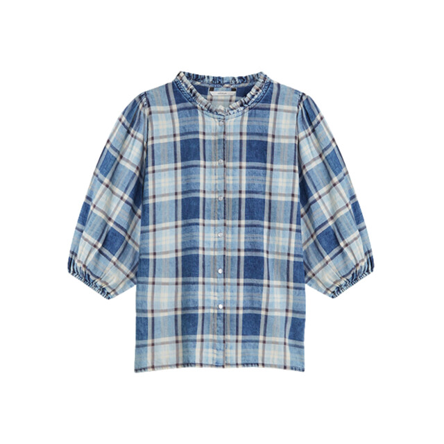 Summum Blouse indigo check 2s3405-12181 2s3405-12181 large