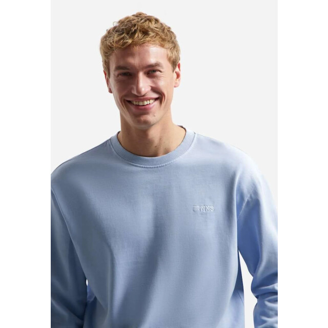 No Excess Sweater crewneck french terry garme blue 31110116-030 large