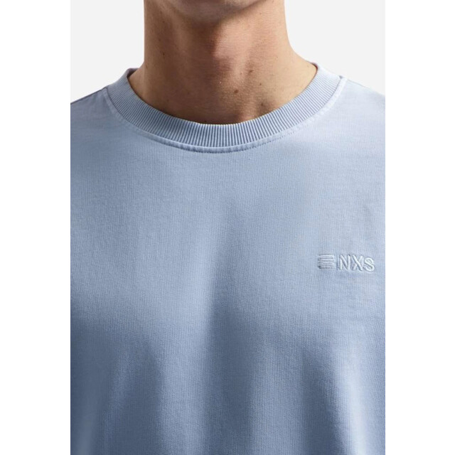 No Excess Sweater crewneck french terry garme blue 31110116-030 large