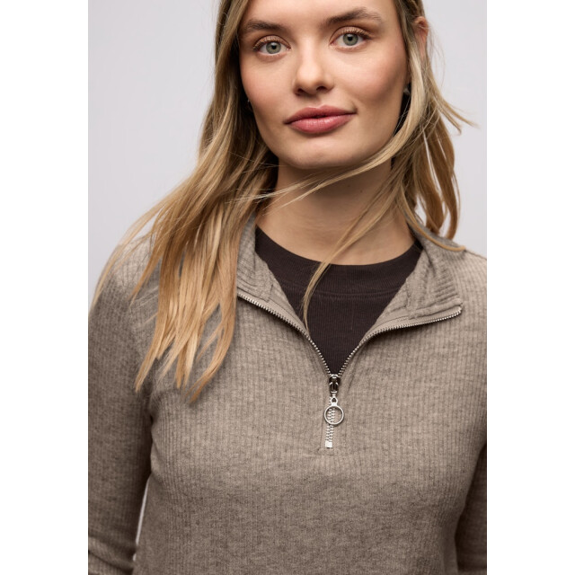 Street One a324393 cosy rib shirt w.zipper A324393 large