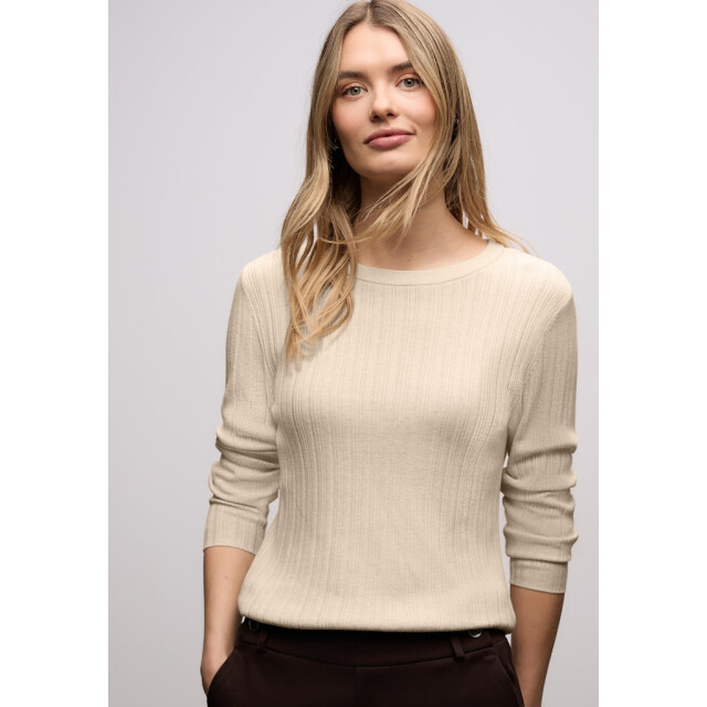 Street One a3094 round neck rib sweater A303694 large