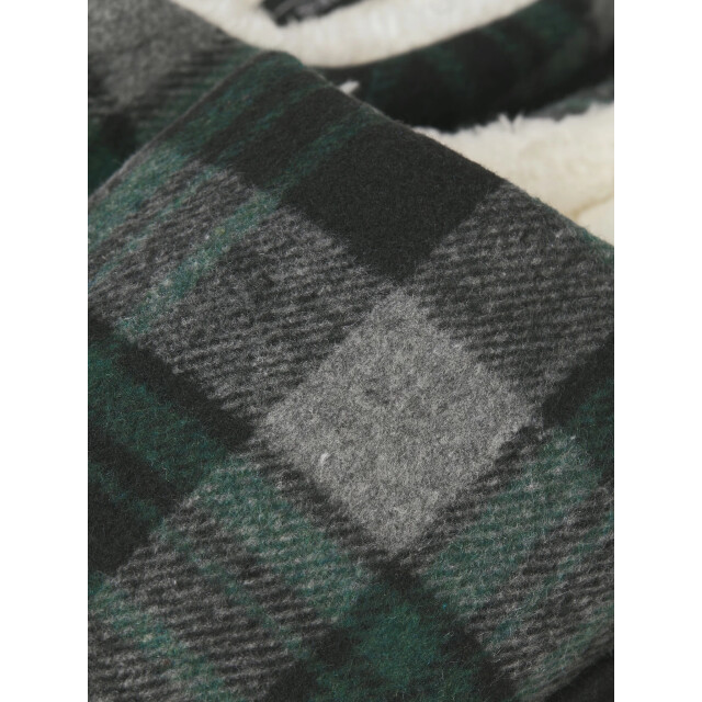 Jack & Jones Heren instap pantoffels jfwmurphy geruit 12273989-Trekking Green large