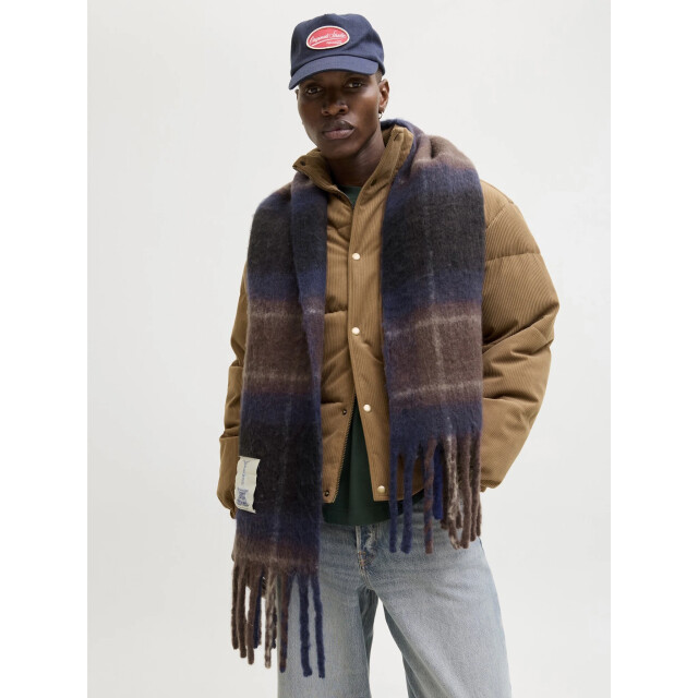 Jack & Jones Heren sjaal jacnorrebro blauw/rood 12283646 large