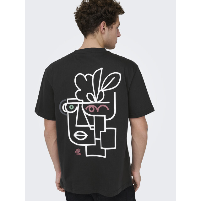 Only & Sons Onsfred life rlx ss print tee noos 22038836 large