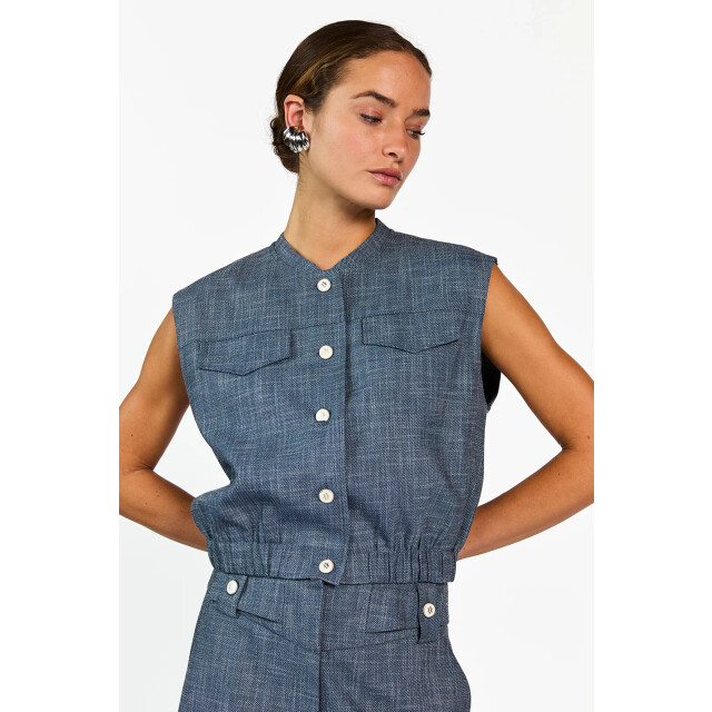 Aaiko Olivia gilet denim Olivia gilet denim large