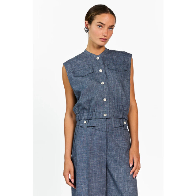 Aaiko Olivia gilet denim Olivia gilet denim large