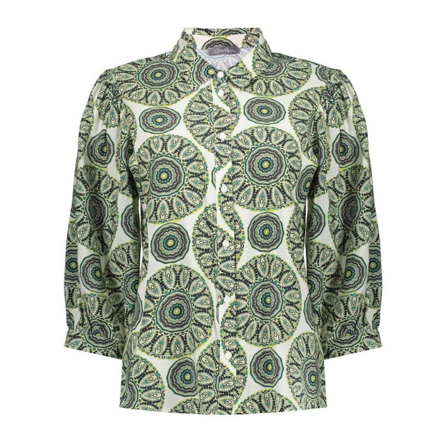 Geisha blouse 63253-20 530 green/ecru 06615.369.0087 large