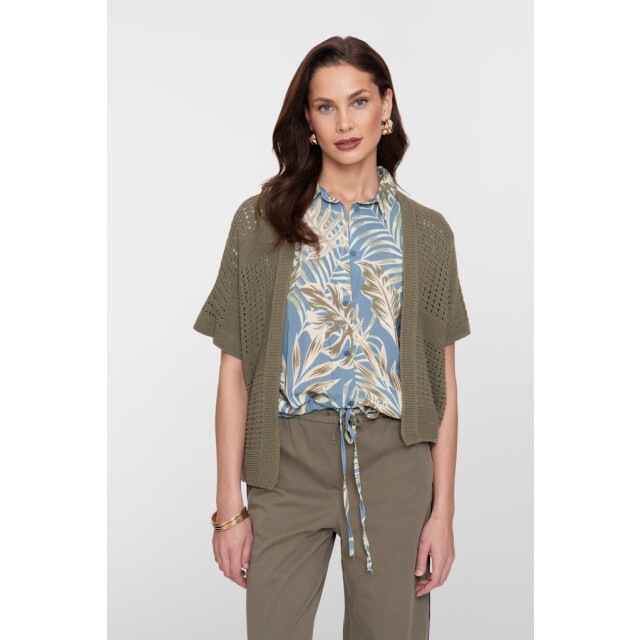 Geisha vest bat sleeve 64079-70 560 olive 06741.368.0030 large