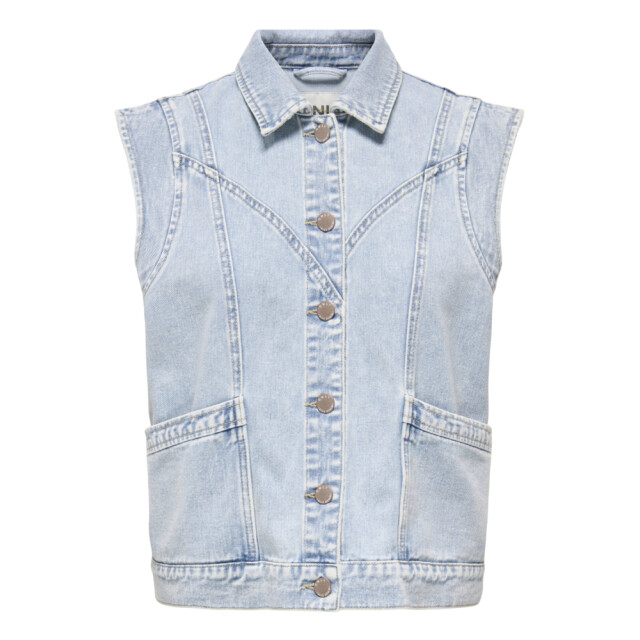Only onlkennedy sl dnm waistcoat bj noos 15278041 light blue denim 06226.260.0024 large