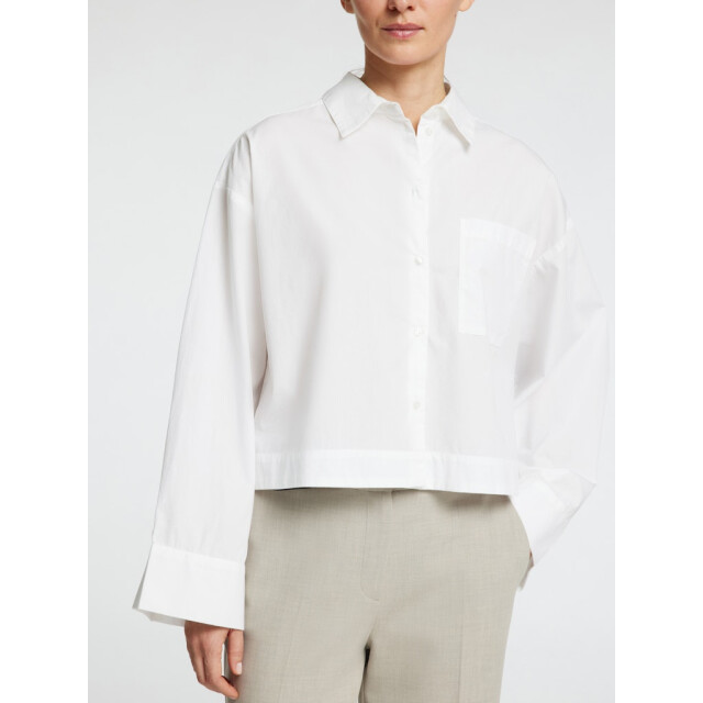 Selected Femme slwastha ls cropped boxy shirt noos 16097269 bright white 06615.100.0282 large