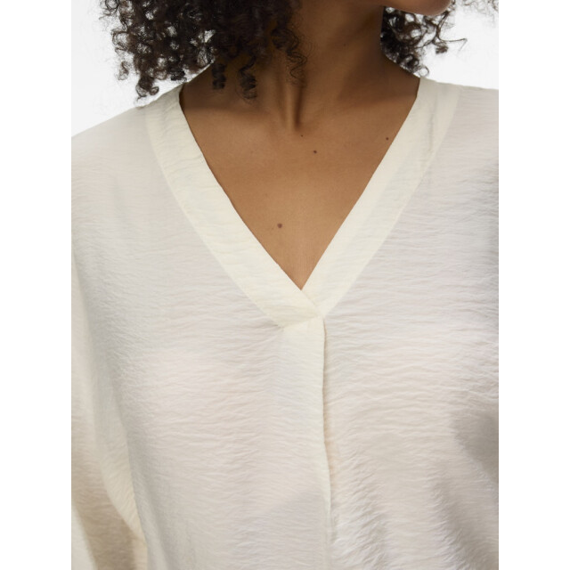 Vero Moda vmurli v-neck ls top wvn ga 10338835 cloud dancer 06615.198.0141 large
