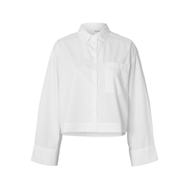 Selected Femme slwastha ls cropped boxy shirt noos 16097269 bright white 06615.100.0282 large