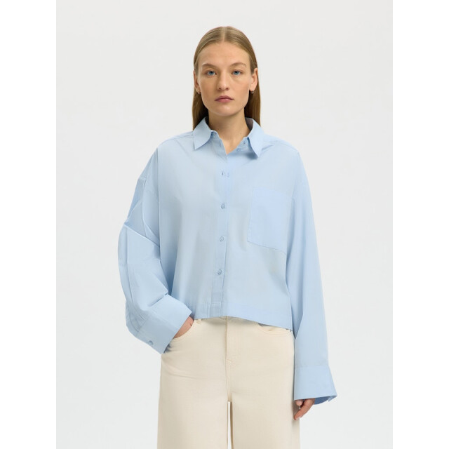 Selected Femme slwastha ls cropped boxy shirt noos 16097269 cashmere 06615.211.0247 large