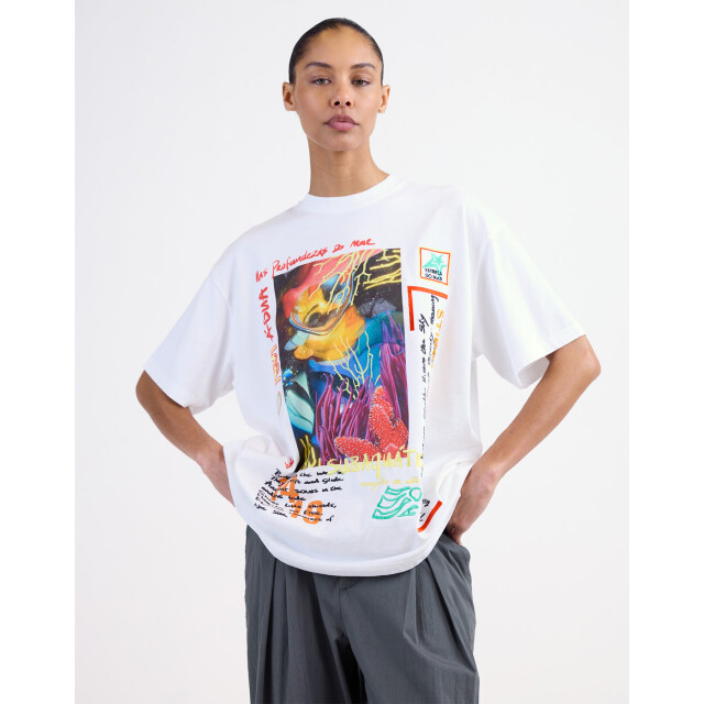 Stieglitz erika oversized t-shirt s2602051 white 06011.100.0309 large