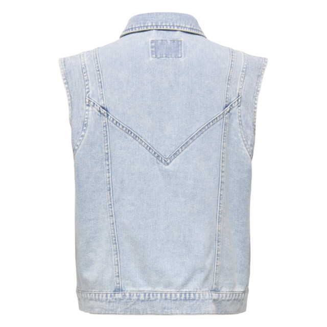 Only onlkennedy sl dnm waistcoat bj noos 15278041 light blue denim 06226.260.0024 large