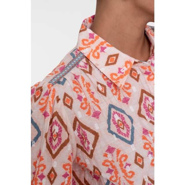 Geisha blouse 63220-20 422 light pink/chambray 06615.622.0002 large