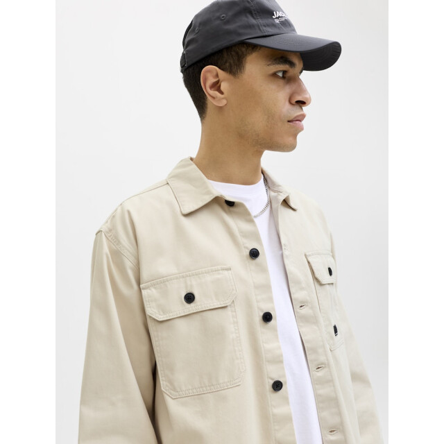 Jack & Jones jcoben classic fusion badge overshi 12293685 moonbeam 05633.180.0007 large