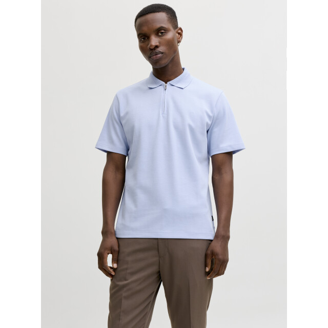 Jack & Jones jprblaethan ss zip polo sn 12292992 chambray 05311.211.0081 large