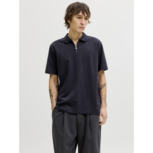 Jack & Jones jprblaethan ss zip polo sn 12292992 night sky 05311.261.0096 large