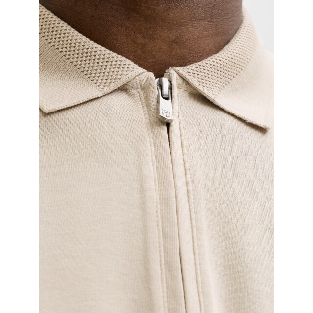 Jack & Jones jprblaethan ss zip polo sn 12292992 ancient scroll 05311.840.0029 large