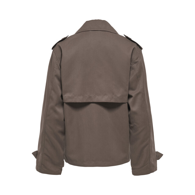 Only onlhannah short life trenchcoat otw 15371053 chocolate martini 06111.880.0042 large