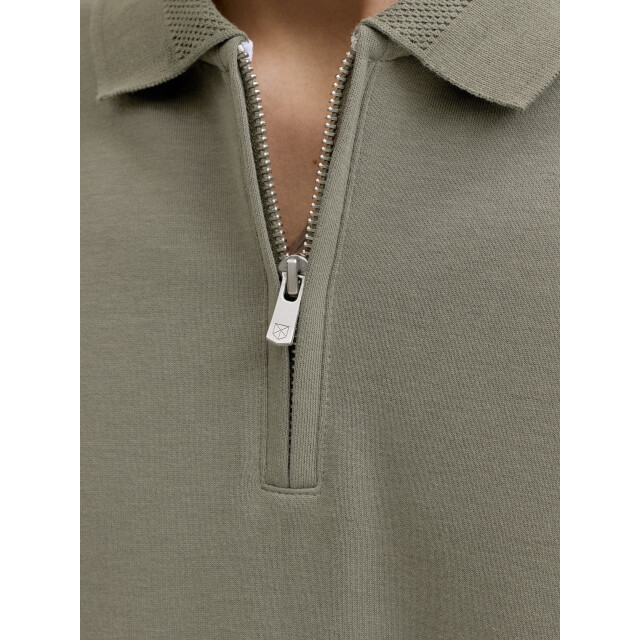 Jack & Jones jprblaethan ss zip polo sn 12292992 smokey olive 05311.368.0081 large