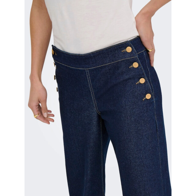 Jacqueline de Yong Lizzie midwaist button wide jeans 15361400 large