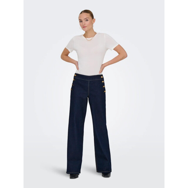 Jacqueline de Yong Lizzie midwaist button wide jeans 15361400 large