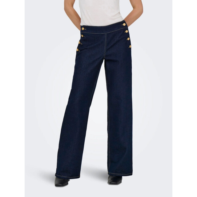 Jacqueline de Yong Lizzie midwaist button wide jeans 15361400 large