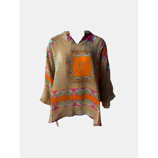 Mucho Gusto ® blouse termoli palm mosaic MUCHO GUSTO® Blouse Termoli Palm Mosaic large