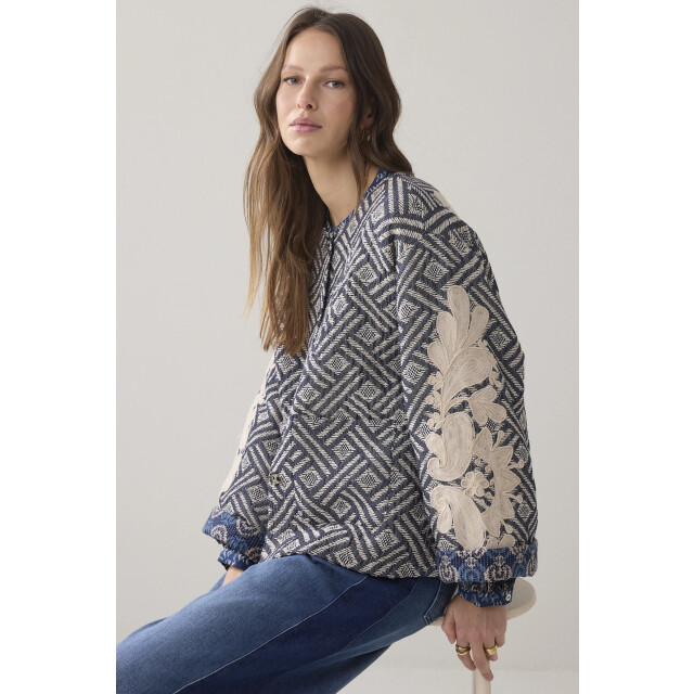 Summum 1s1284-12411 jacket jacquard reversible 1s1284-12411 Jacket jacquard reversible large