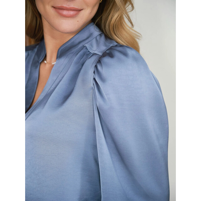 Neo Noir rosslynn heavy sateen blouse 163769 407 smoke 06615.211.0251 large