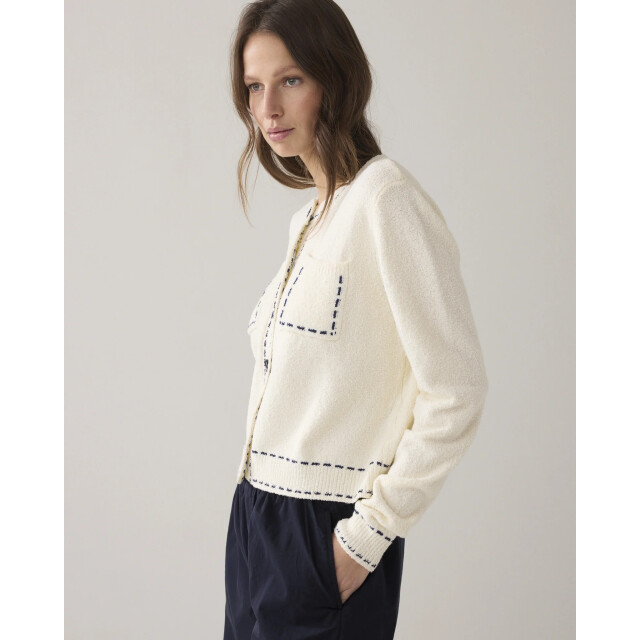 Summum 7s7995-70072 122 cardigan frisee knit ivory 7s7995-70072 122 large