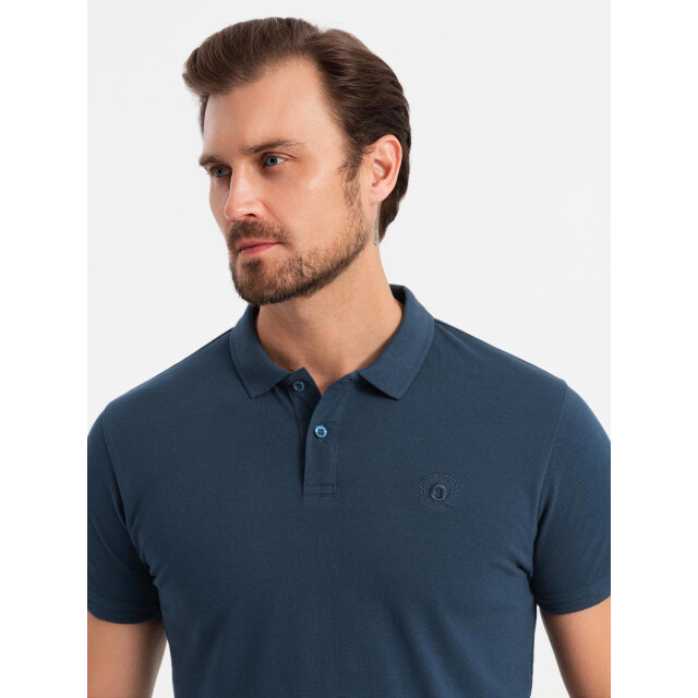 Ombre Italian style heren poloshirts zwart wit 3 stuks OM-0133 large