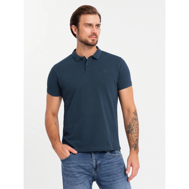 Ombre Italian style heren poloshirts zwart wit 3 stuks OM-0133 large