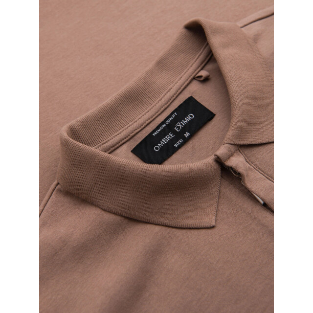 Ombre Eimio heren poloshirt - met ritsje OM-0148 large