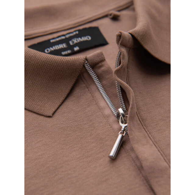 Ombre Eimio heren poloshirt - met ritsje OM-0148 large