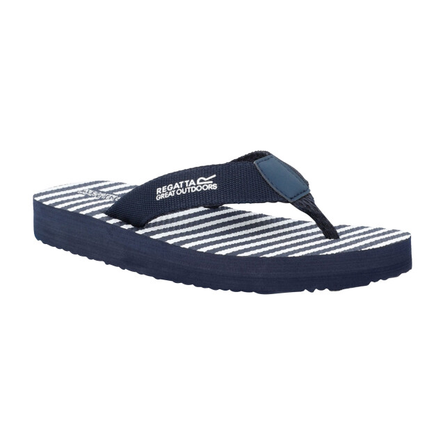 Regatta Dames catarina teenslippers UTRG4268_navywhitestripe large